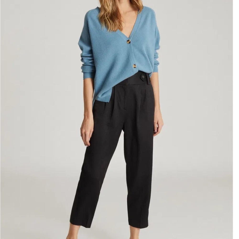 Reiss Black Cropped Women's Pants